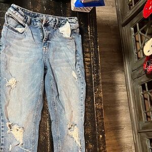 Casual Light Blue Boyfriend Jeans